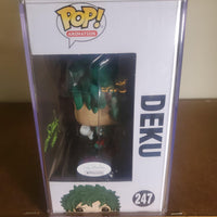 FUNKO POP DEKU #247 AUTOGRAPHED BY JUSTIN BRINER- MY HERO ACADEMIA - PopFictionParlor