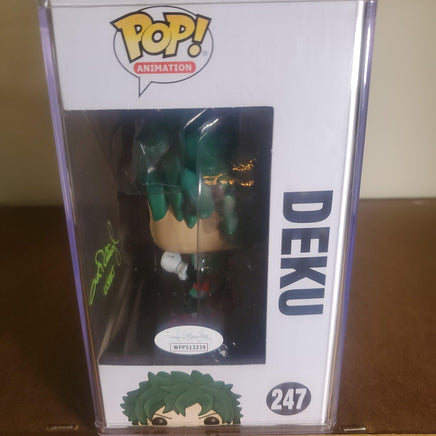 FUNKO POP DEKU #247 AUTOGRAPHED BY JUSTIN BRINER- MY HERO ACADEMIA - PopFictionParlor