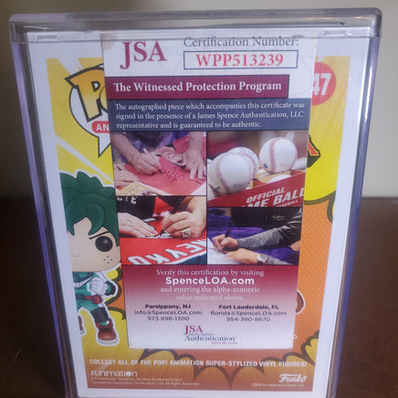 FUNKO POP DEKU #247 AUTOGRAPHED BY JUSTIN BRINER- MY HERO ACADEMIA - PopFictionParlor