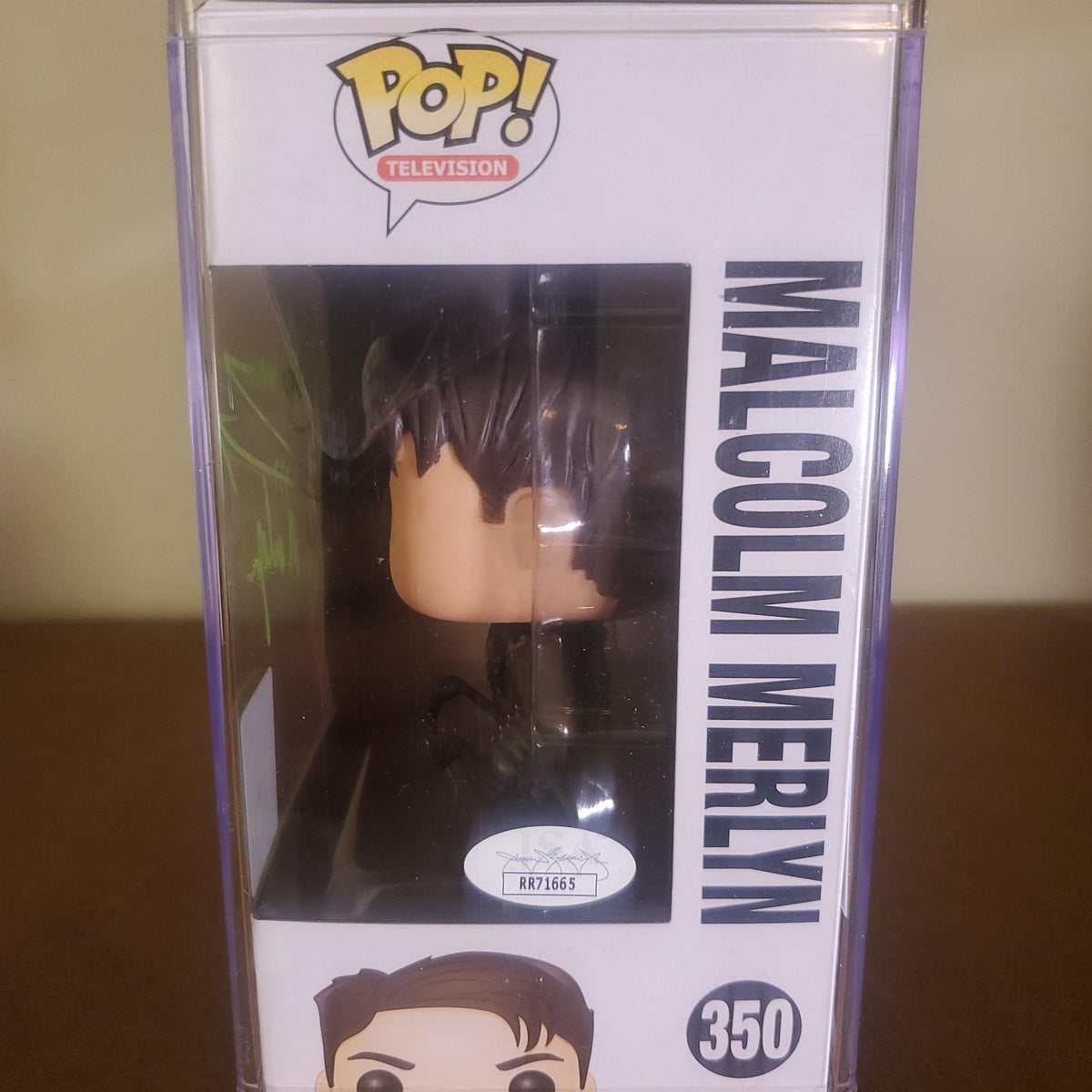 MALCOM hot MERLYN SIGNED BY JOHN BARROWMAN W/ JSA COA FUNKO POP 350.