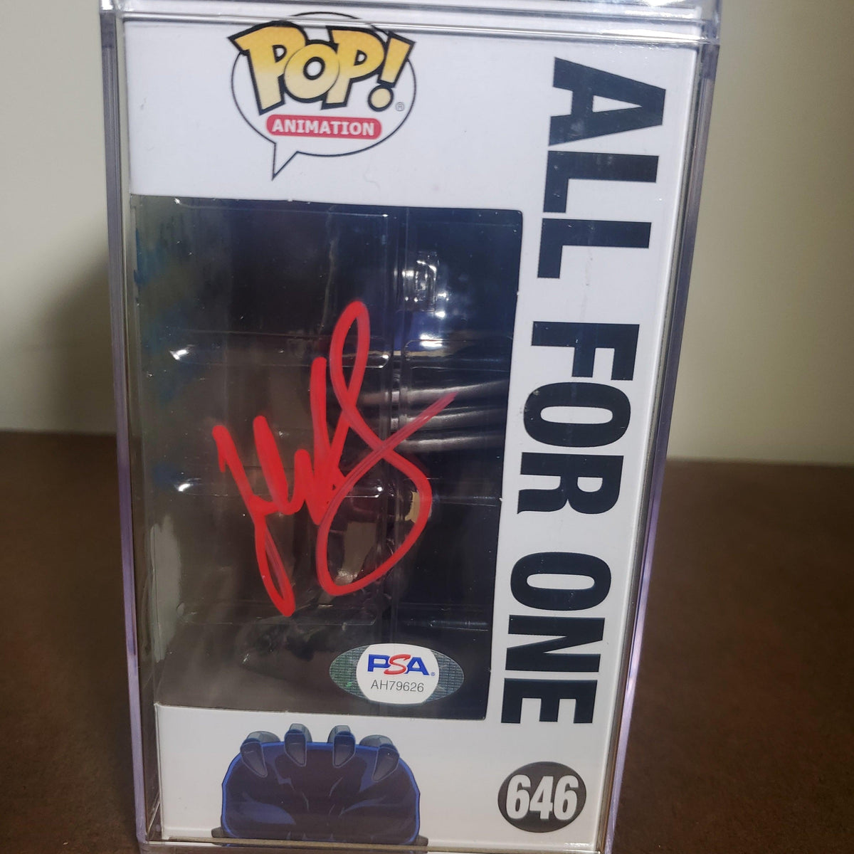 Funko Pop #646 All For One My Hero Academia Autographed by John Swasey