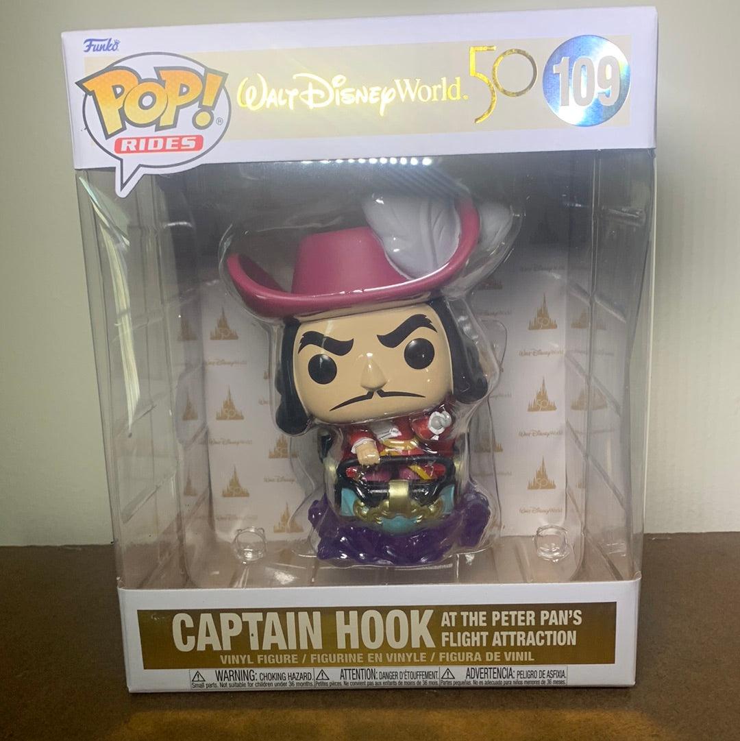 NEW Funko Pop! Rides - Captain Hook #109 Walt Disney World 50th Anniversary