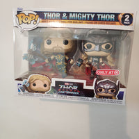 Funko Pop 2 pack Thor & Mighty Thor Marvel Thor Love and Thunder